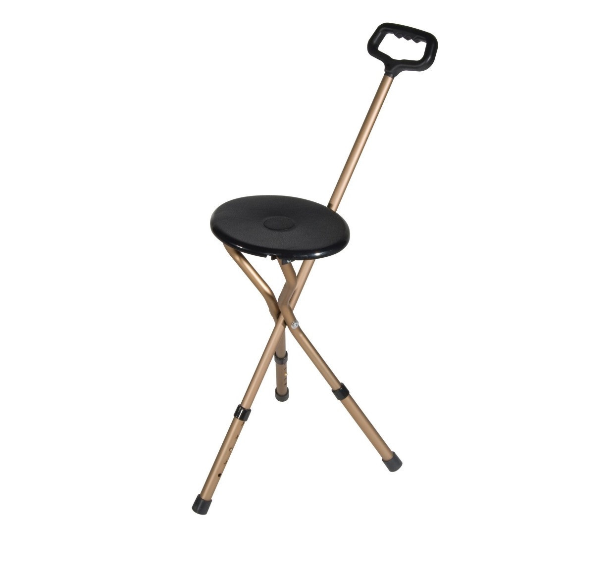 Drive Adjustable Lightweight Folding Cane with Built-In Seat