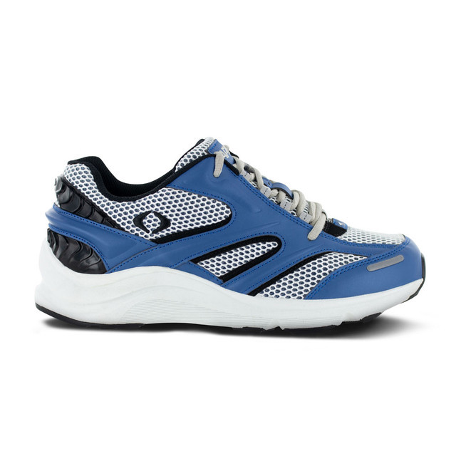Apex Men's Stealth Runner Active Shoe - V Last - White/Blue