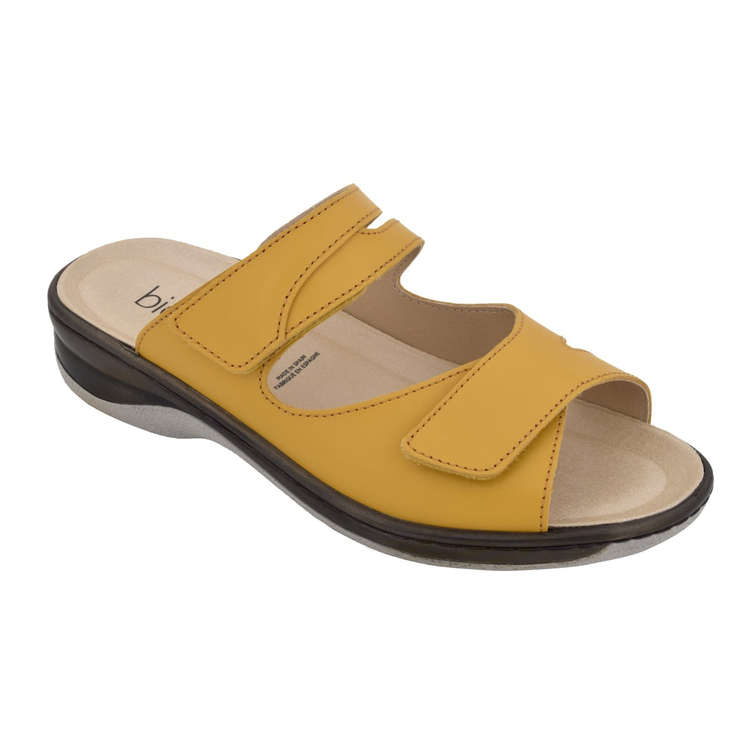 Biotime Joey Women's 2-Way Adjustable Leather Sandals with Biofresh Lining and Cork Insole – Lightweight, Supportive Sandals for Everyday Comfort