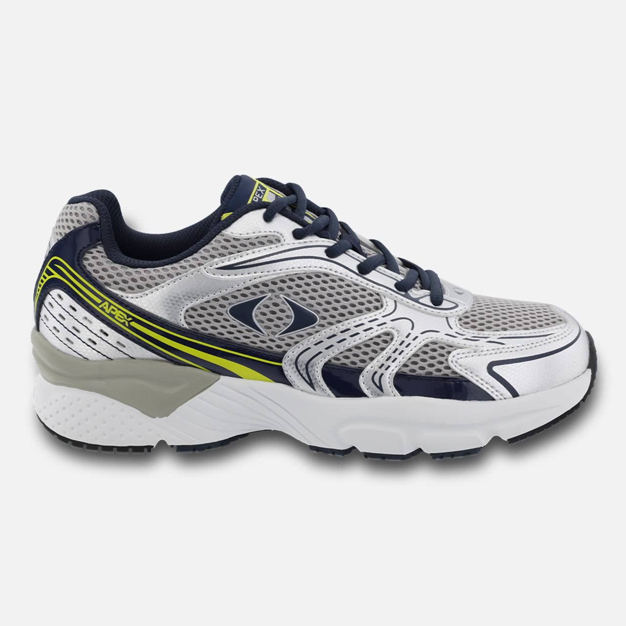 Apex Men's Boss Runner Active Shoe - X Last - Silver / Gray