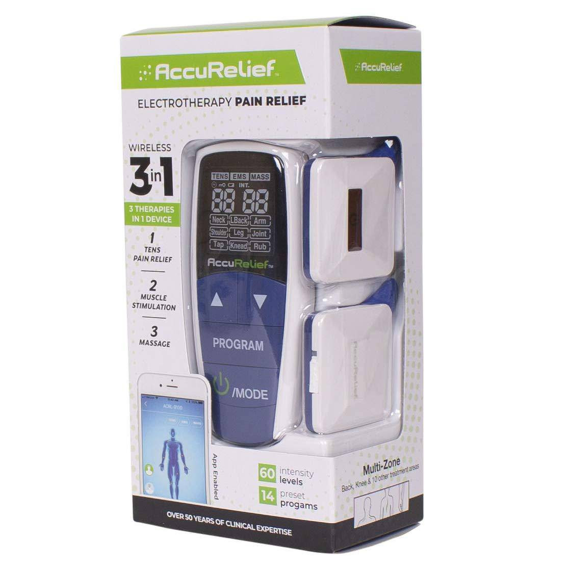 AccuRelief Wireless Pain Relief Device with Remote and Mobile App