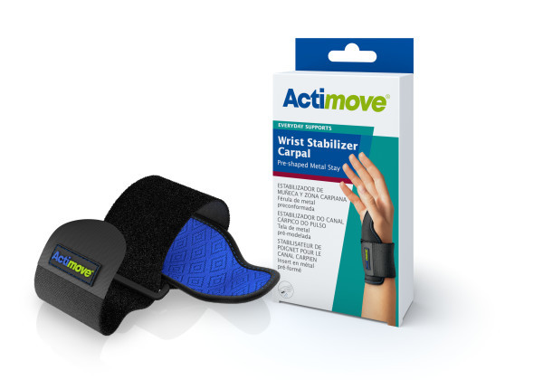 Actimove Everyday Supports Wrist Stabilizer Carpal Pre-Shaped Metal Stay Universal Right/Left