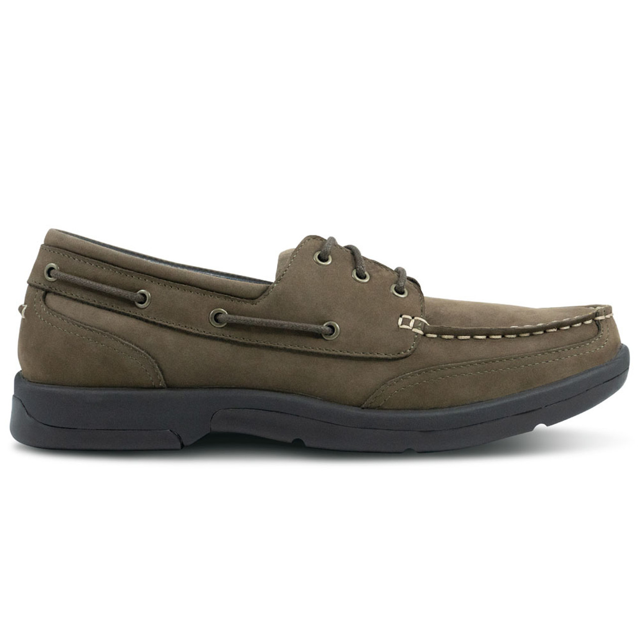 Apex Men's Orthopedic Boat Shoe - Light or Dark Brown