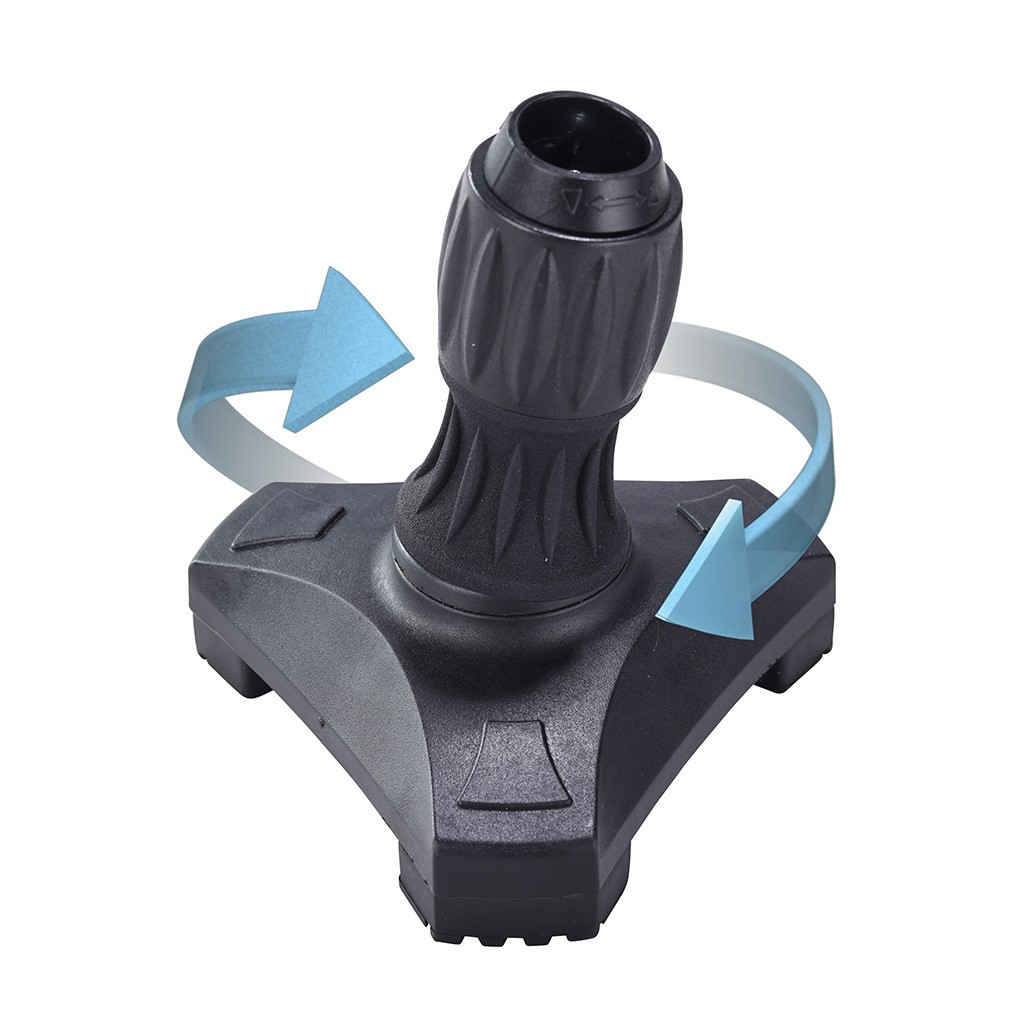 Drive HurryFlex 3-Point Self-Standing Cane Tip – Pivoting Tripod Base for Enhanced Stability