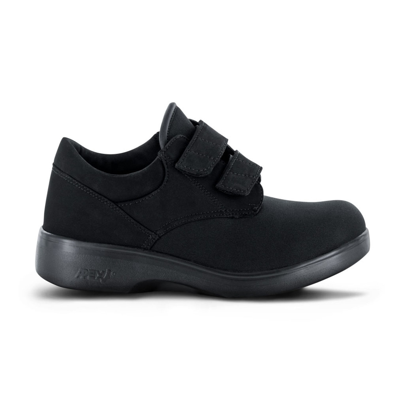 Apex Unisex Stretchable Double Strap Casual Shoe - Black